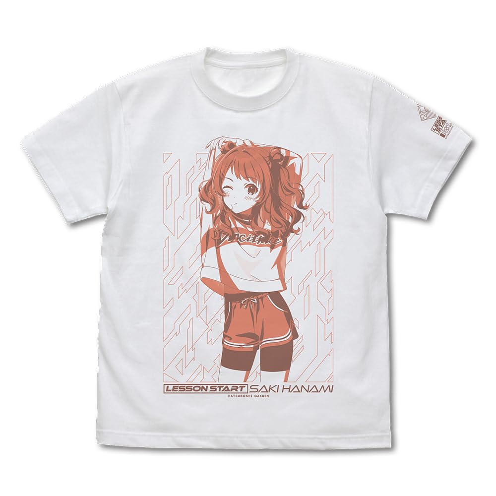 

2D COSPA Gakuen Idolmaster Saki Hanami WHITE XL size [Official] T-shirt белый