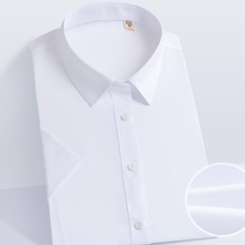 Fengxun 100S Cotton DP Women s Short Sleeve Business Shirt 170/92