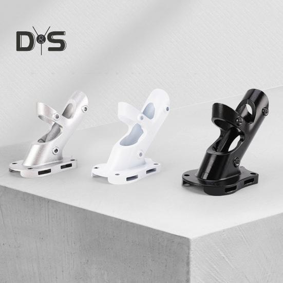 Uchwyt ścienny na maszt flagowy 45/90 stopni 3 otwory regulowany wytrzymały stop zewnętrzny ganek ciężarówka dom posiadłość uchwyt montażowy masztu flagowego podstawa