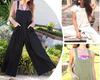 2023 European & American Women's Solid Color Casual Cotton Linen Strappy Jumpsuit