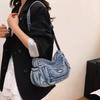 Dámská džínová crossbody taška s velkou kapacitou, taška pro maminky