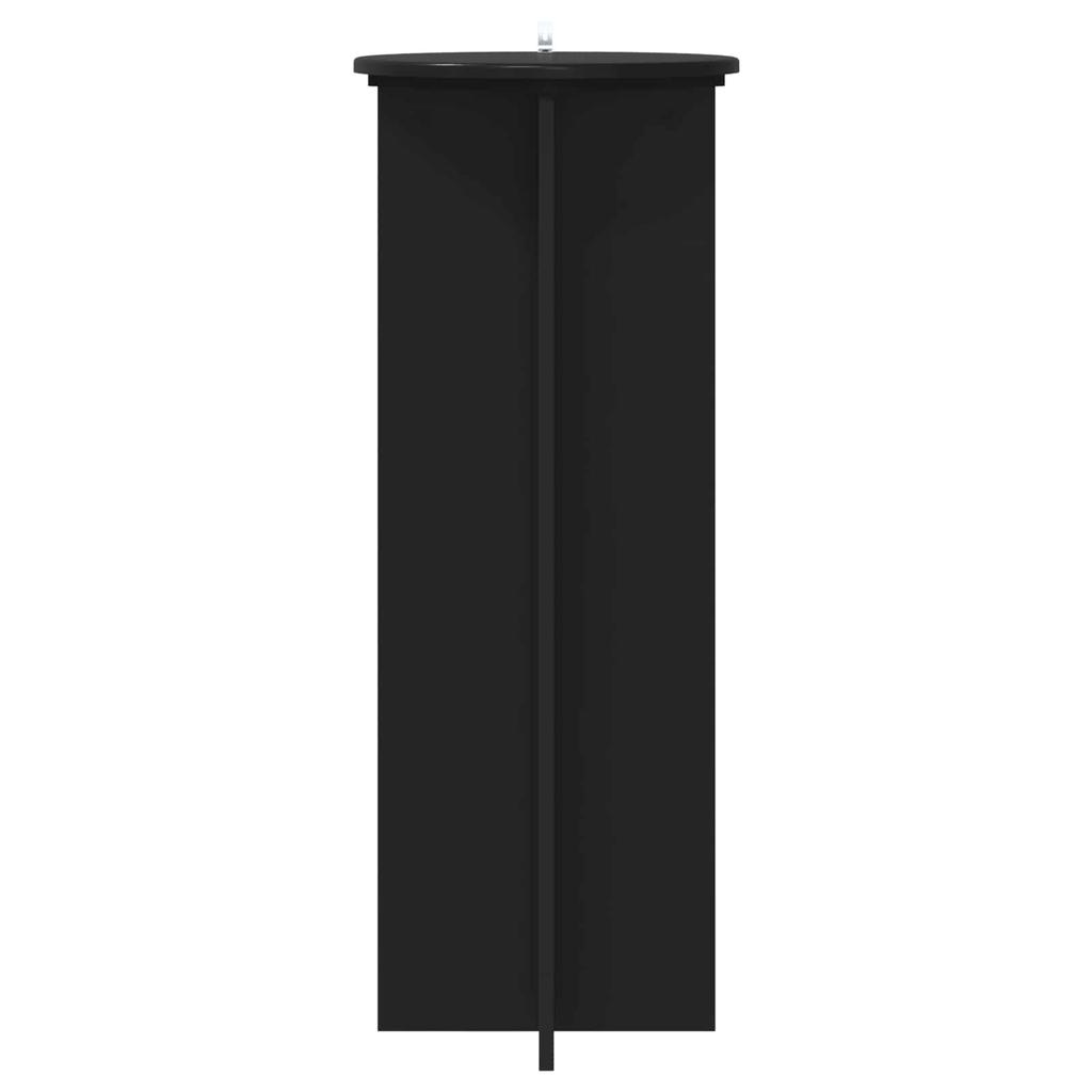 Plant Stand 2 Pcs Black Ø40 X 100 Cm Engineered Wood
