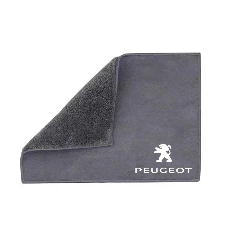 Suede Car Wash Towel Microfiber Cleaning Rag Cloth For Peugeot 206 307 308 3008 L207 208 407 4008 408 508 2008 5008 301 205 106