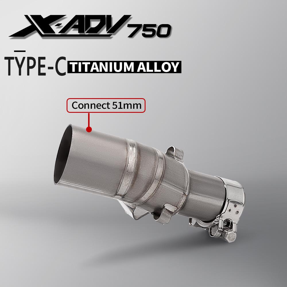 X-ADV 750 Modified Titanium Alloy Motorcycle Exhaust Tail Pipe