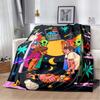 Paris Cubist Abstract Eiffel Tower Guitar Woman Figure Print Soft Flannel Throw Blanket Warm Sofa Couch Bed Home Decor Cover For Travel Art Lovers