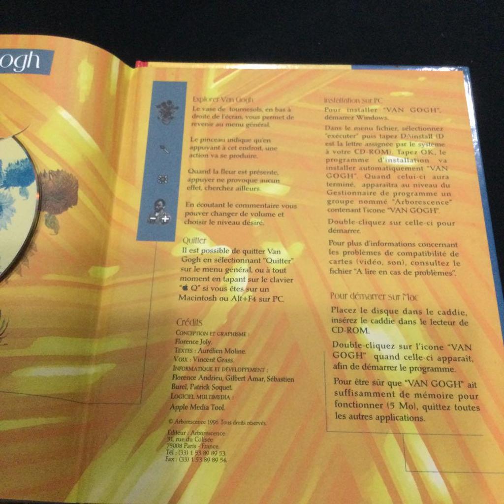 [USED] Van Gogh Art Collection with CD-ROM French Van Gogh Books