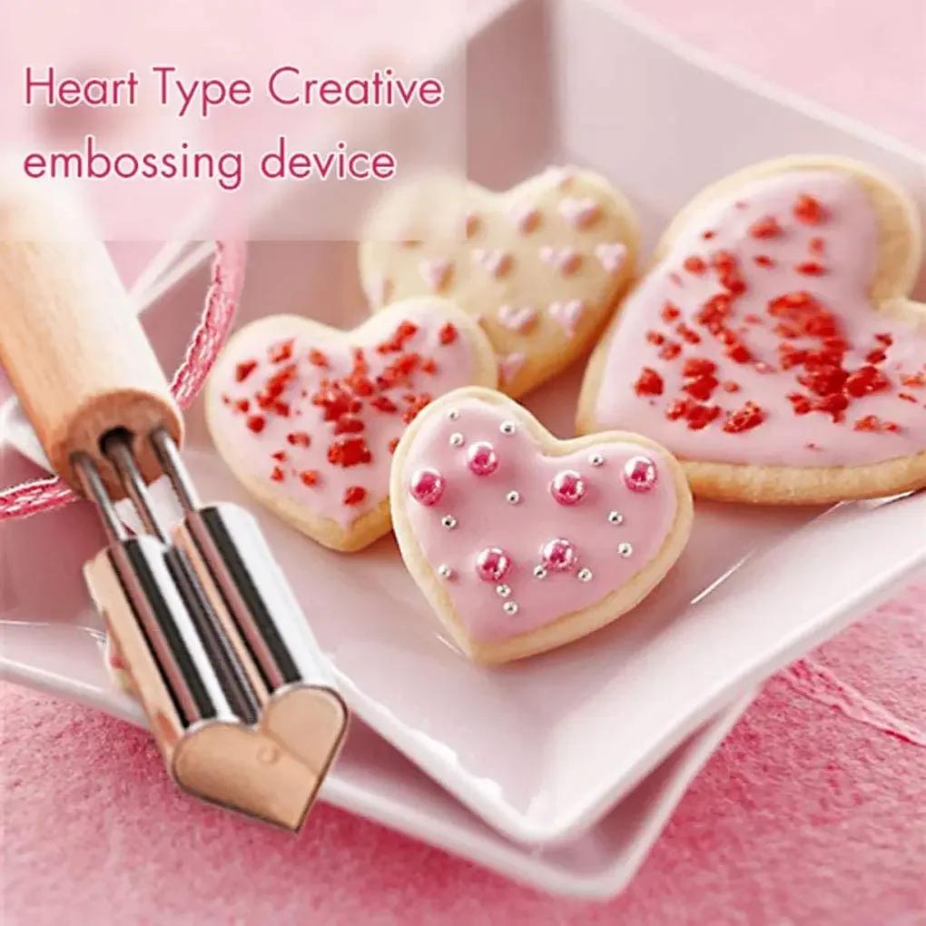 Vegetable and Fruit Cutting Machine Star Shaped Flower Heart Stainless Steel Biscuit Seal Mold Decorative Baking Products