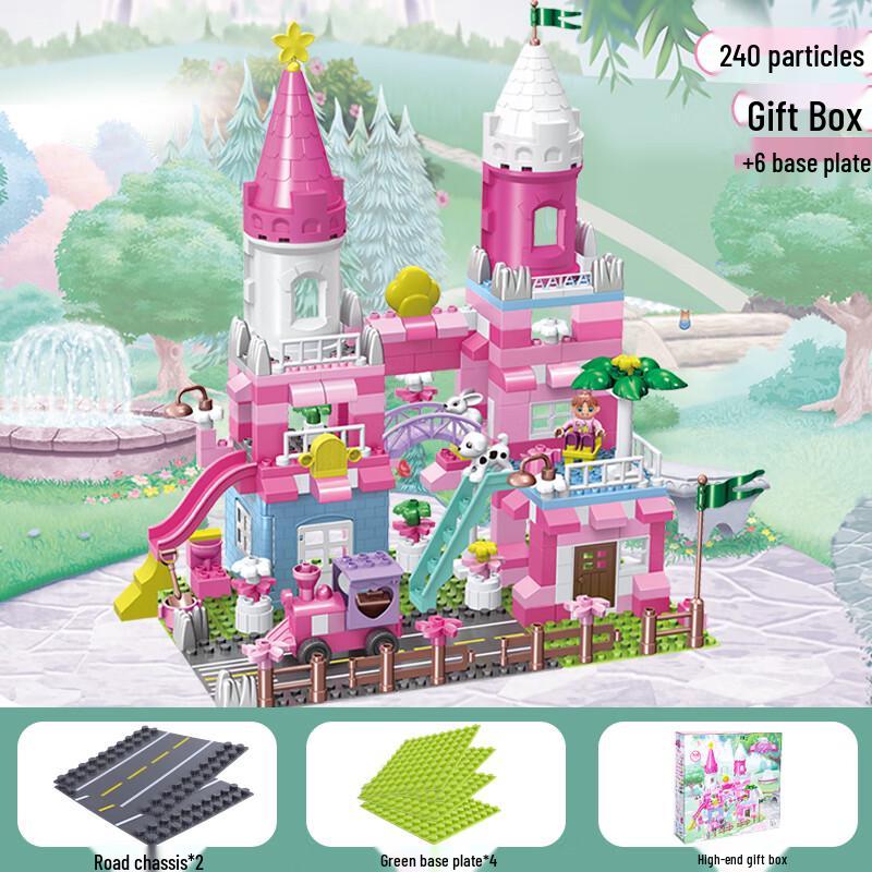 TEMI Disney Princess Castle Building Blocks Set