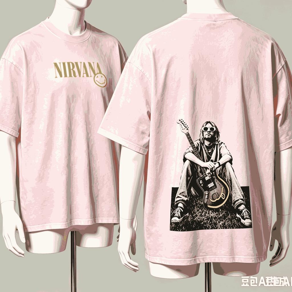 Nirvana Per Fan Regalo Maglietta Unisex Unisex Harajuku Oversize Unisex Manica Corta Streetwear Alta Qualità Coppie Comoda Morbida
