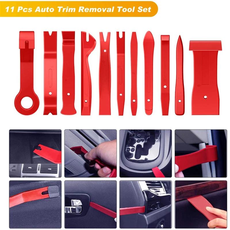 Car Trim Removal Tool Auto Trim Puller Tool Kit Pry Tools Set for Trim Clip Pliers Fastener Remover Pry Hand Tools Kit