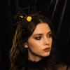 Costume Party Headpiece Halloween Spider Web Headband, Black Lace Choker Collar with Rose, Theme Photo Props Accessory for Women Girls, Gothic