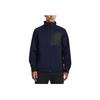 Under Armour Retro Sports Stand Collar Color Block Jacket Loose Long Sleeve Jacket Men Jackets Dark-Blue 1371586-411