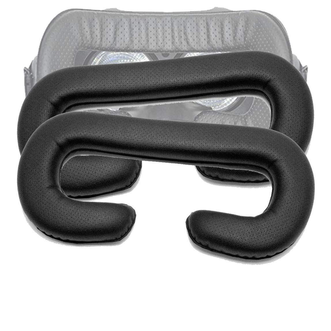 

LUCKYBEE 12mm Leather Face Cushion VR Mask for HTC Vive, Easy-to-Clean Replacement Face Foam for HTC Vive (Set of 2)