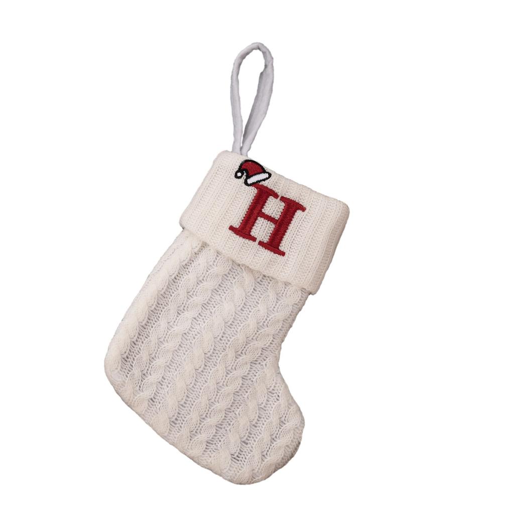 Christmas Stocking Alphabet Beautiful Decoration Pendant