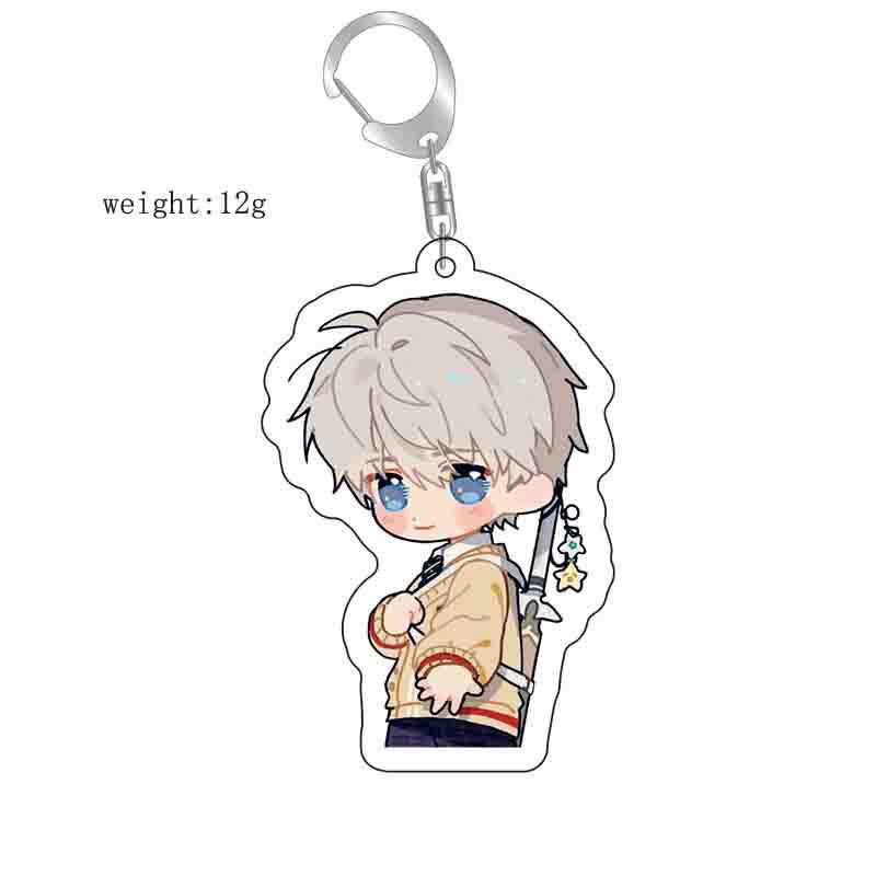 Mezzanine Layer Acrylic Character Keychain Cute Bag Hanging Ornament