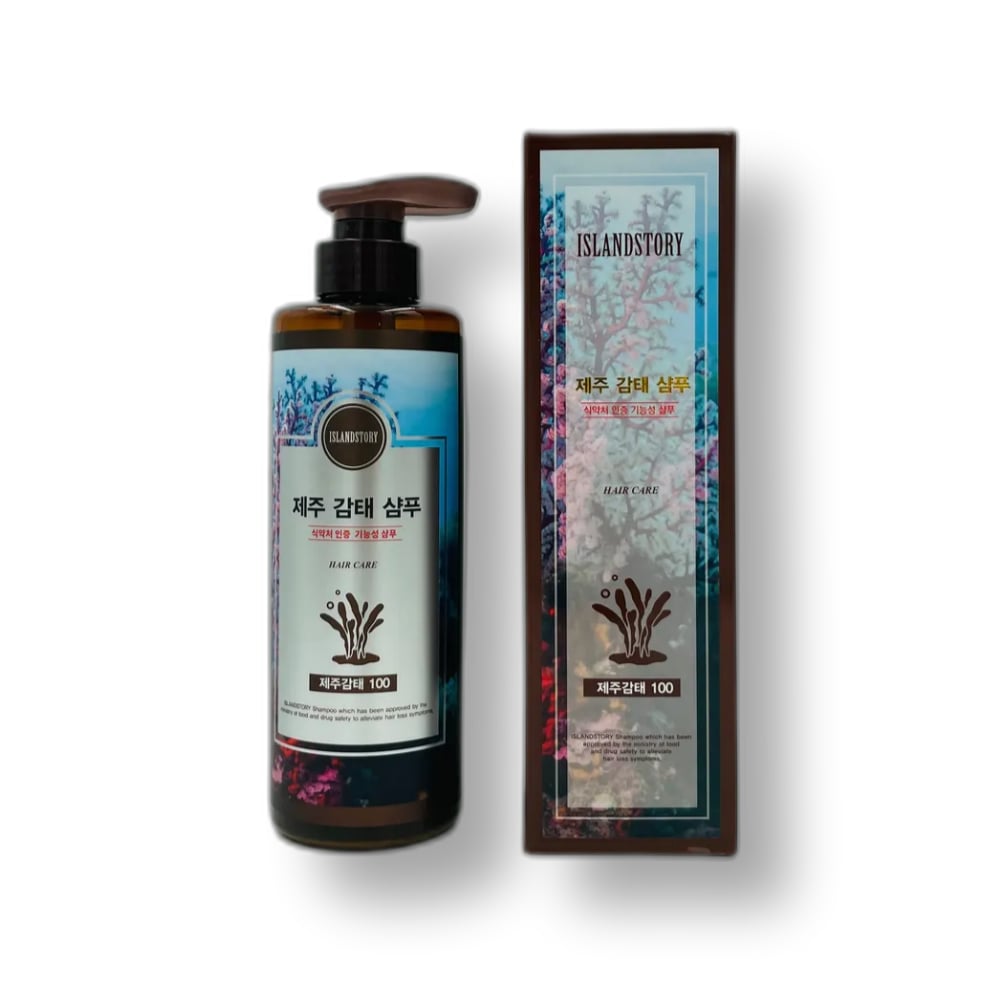 

Jeju Gamtae Shampoo 500ml Hair loss relief Food and Drug Administration functional plant-based natural shampoo Scalp effect Island Story Jeju Gamtae Shampoo + Treatment Gift Set