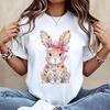 HOT! Featuring Easter Bunny T-Shirt Funny Tee For Women