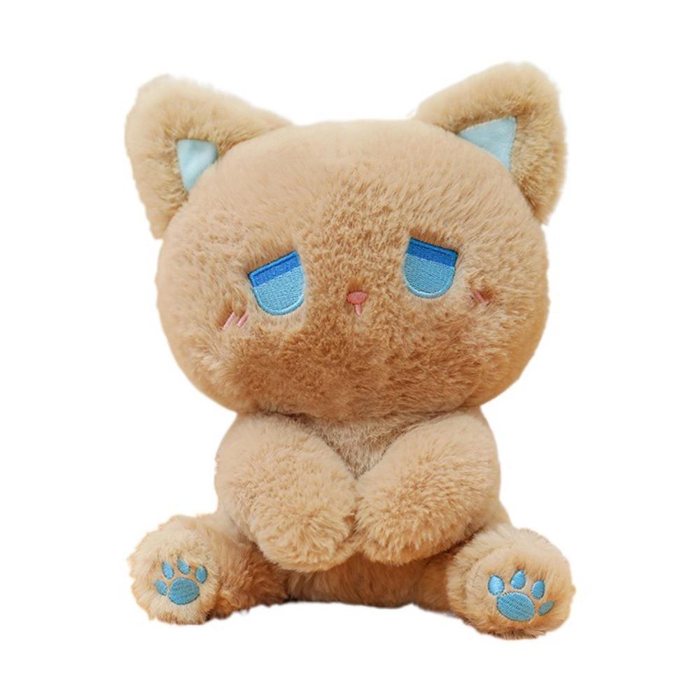 Comfortable Black Cat Plush Toy Emo Bear Stuffed Animal Doll Plush Bear Doll Toy  Throw Pillow