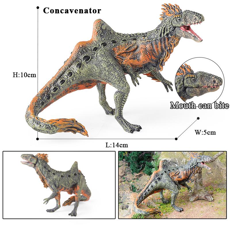 Oenux Jurassic Dinosaur World Eoraptor Dilophosauridae Mosasaurus Velociraptor T-Rex Animasl Model Action Figures Kid Toy Gift