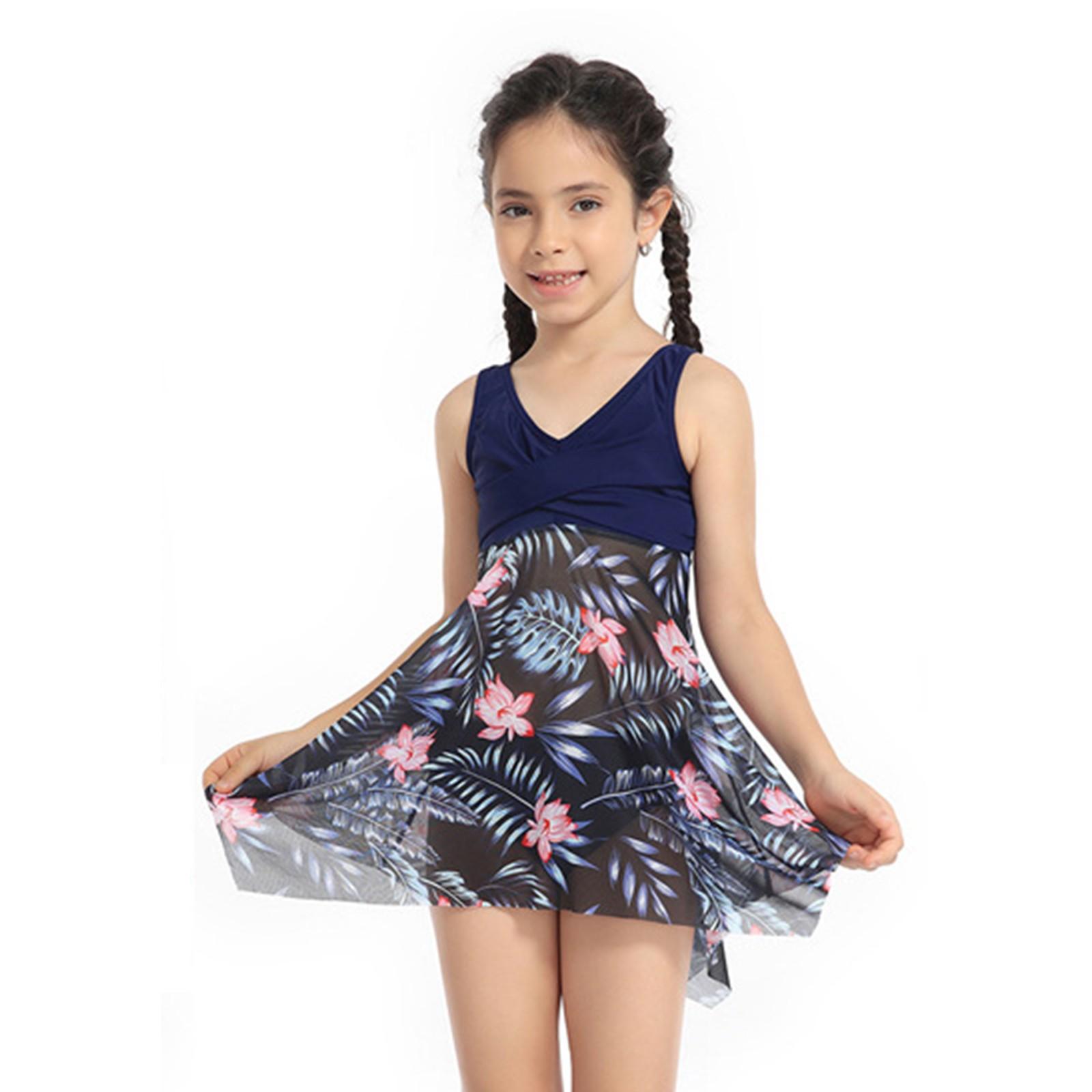 

Детский раздельный купальник с высокой талией Раздельный купальник 140 тёмно-синий