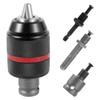 Bohrfutter-Adapter-Kit 1–13 mm, selbstspannendes Handbohrfutter, schlüssellos, 1/2 Zoll – 20UNF, mit Schaft, 1/4 Zoll Sechskantschaft, 1/2 Zoll Buchse