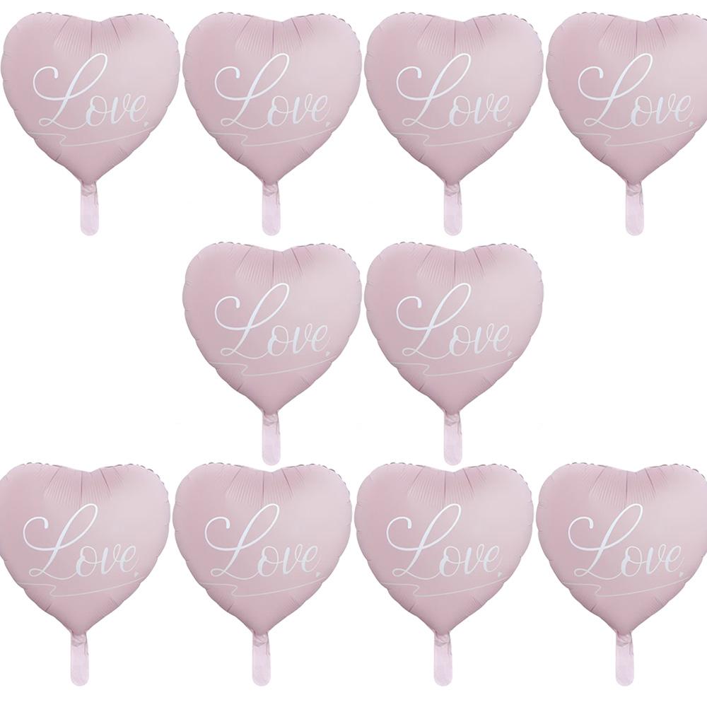 Ins Style 18inch Love Hearts, Aluminum Foil Balloons, Very Suitable for Valentine's Day, Birthday Parties, Engagement Weddings, Confession of Love