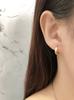 Fashion NEW INS Best Selling 925 Sterling Silver Irregular Craftsmanship Round 18k Gold Plated Hoop Earring for Women