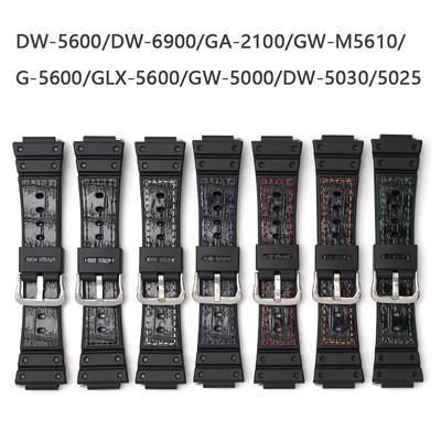 16mm TPU gumený remienok pre Casio G-Shock GA-2100 DW-5600 GW-M5610 5000 DW-6900 G-5600 Rýchloupínací živicový silikónový remienok na hodinky 16mm