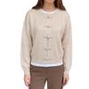 2026 Autumn/Winter Loose Pipa Button Long Sleeve Sweater with European-American Style