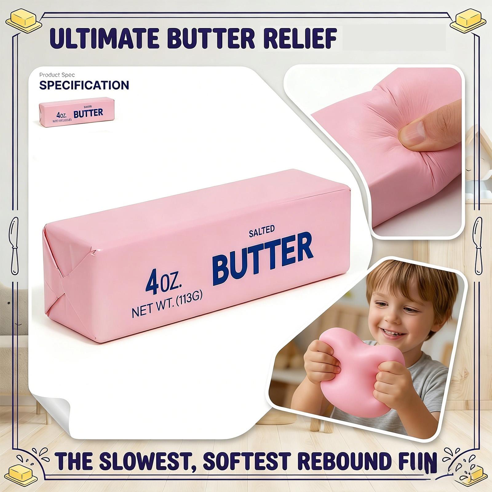 

Wet And Soft Butter Stick, Slow- Stress-relieving Toy For Children. One Size