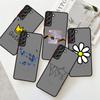 Flowers Heart Matte Case For Samsung Galaxy S22 S20 S21 FE S10 S9 Plus S8 Capa Note 20 Ultra 10 Lite Phone Fundas
