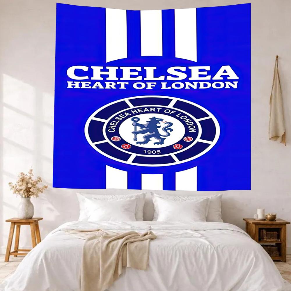 Chelsea Football Club Fans Wall Decor Tapestry Art For Pet Memorial Birthdaywedding Party Backdrop Family Gift