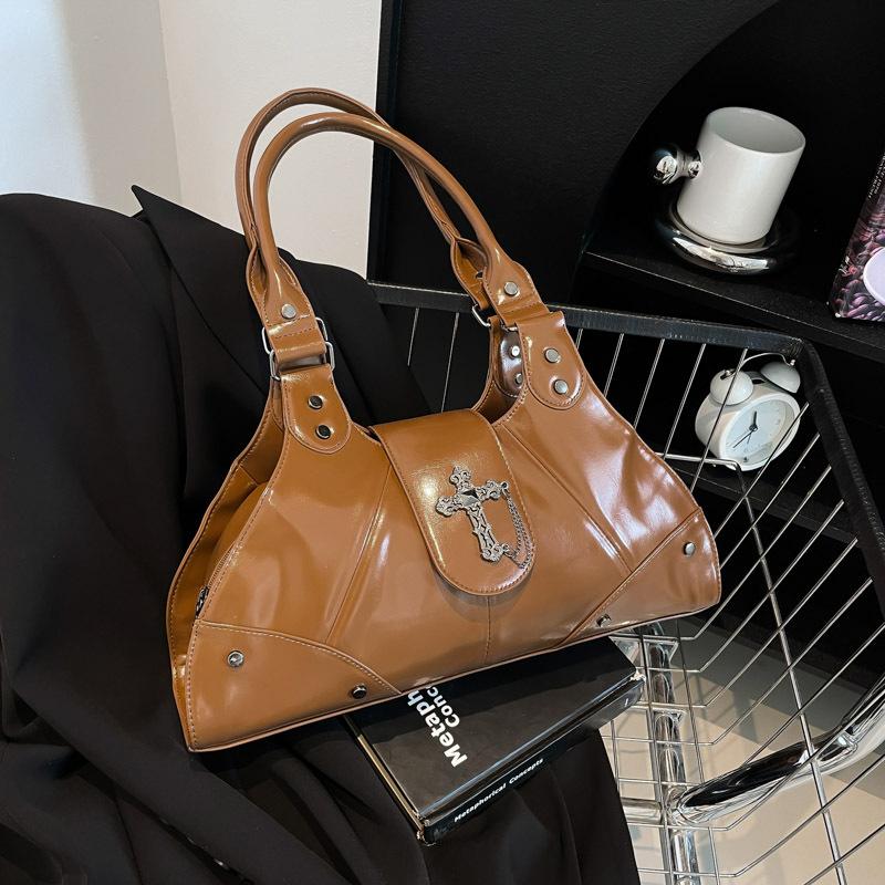 

Нова сумка під пахви Spice Girl у стилі локомотива Стильна та проста Велика місткість Портативна сумка-тоут Сумка через плече для поїздок коричневий