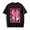Valentine's Day Teacher Bow Pencil Print Casual Top Pure Cotton T-shirt