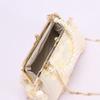Shell Clutch Bag With Pearl Chain For Summer Vacation And Daily Use