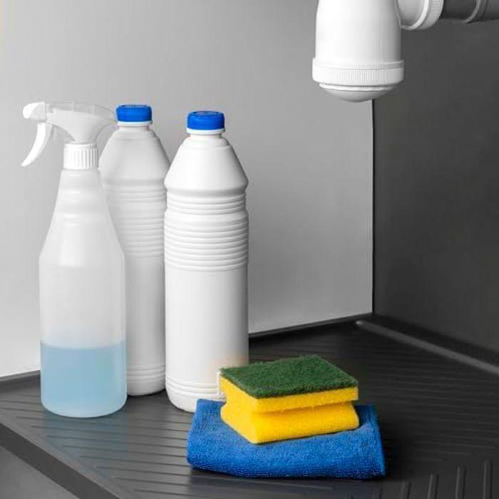 Protecteur fond cuisine - emuca - m60 - 568x580 mm - épaisseur 16 mm - plastique gris antracite