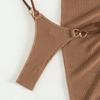 Swimwear Sexy Bikini with Chest Pad Women's Split Sleeveless European and American Swimsuit