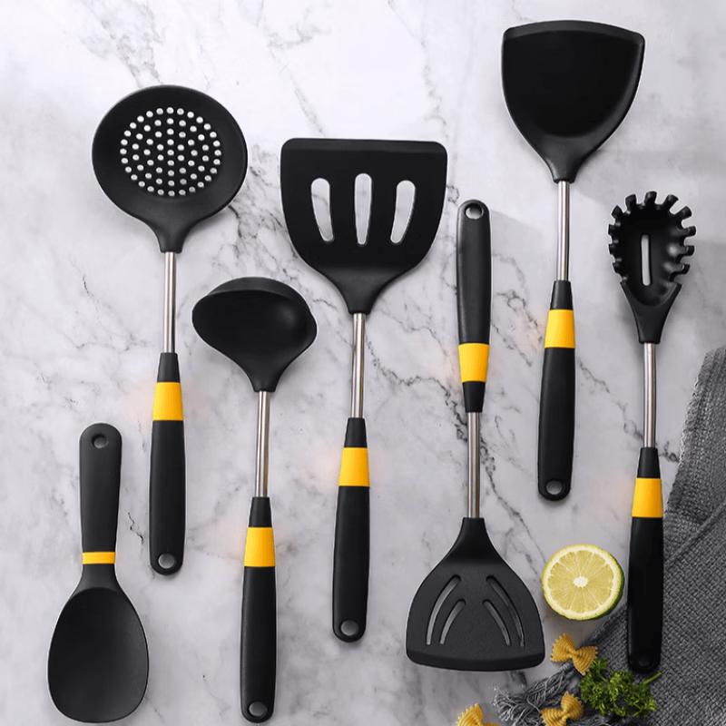 MDNG Silicone & Stainless Steel Kitchen Utensil Set