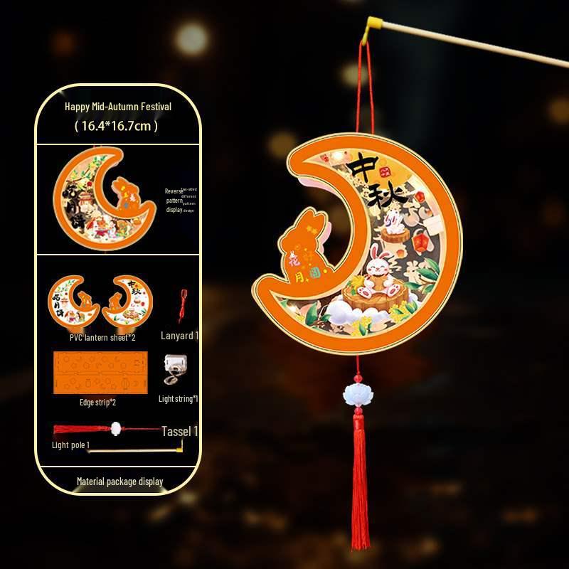 Children's Handheld Glowing Jade Rabbit Lanterns - Mid-Autumn Festival Decoration