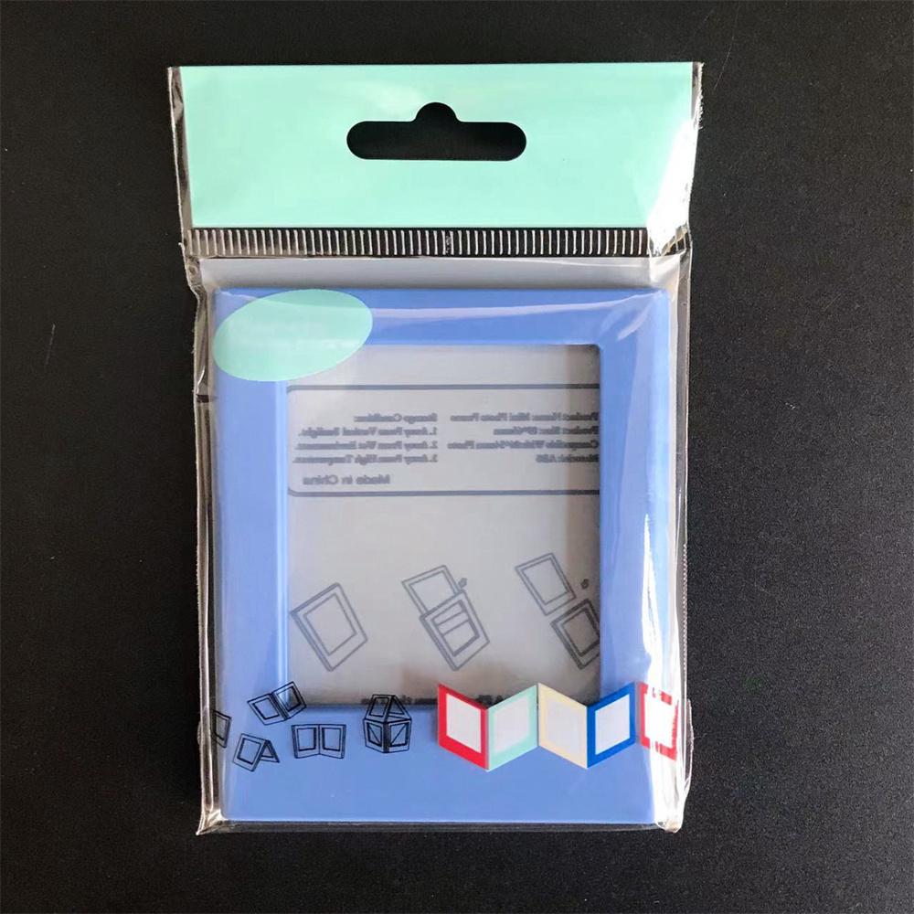 For 3-InchPhoto Frame Magnet Design Polaroid Photo Frame Mini Acrylic Magnetic Picture Frames Transparent Acrylic Card Display Stand