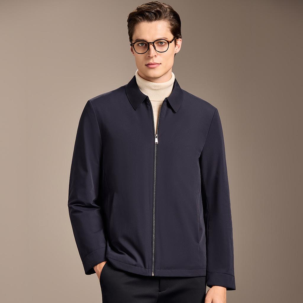 [Wool Inner Tank] Autumn and Winter Thick Cotton Jacket Men's Classic Collar Warm Business Casual Cotton Clothes Jacket