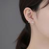 Silver Cat Earrings Korean Style Cat Paw Earrings Kitten Stud Earrings  Ear Accessories
