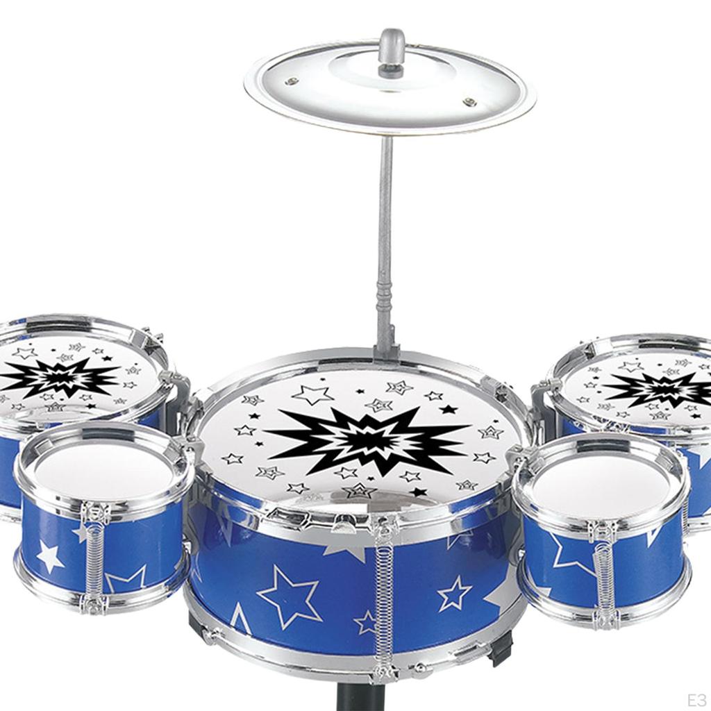 Kind Jazz Drum Set Mini Pädagogisches Musik Aufklärung Spielset Instrument Tragbare