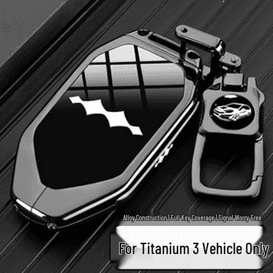 BYD Fangchengbao 5 Key Case - Titanium Shell for Car Key (Men & Women)