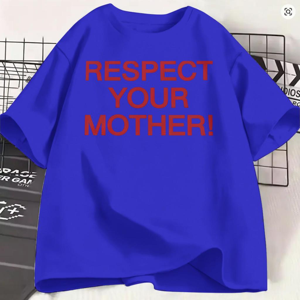 Respect Your Mother TShirt For Unisex Harrys Styles Together Tour Novelty Pure Cotton Tees Crew Neck Short Sleeve Summer Clothes
