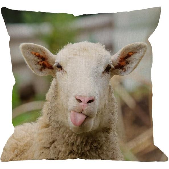 HGOD DESIGNS Bee Pillow Cover,Decorative Pillow Bees Watercolour Drawing Pillow Cases Cotton Linen Outdoor Indoor Square Cushion Covers for Home Sofa