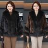 Women's clothing winter placket mink short fur jacket fur thin autumn and winter warm