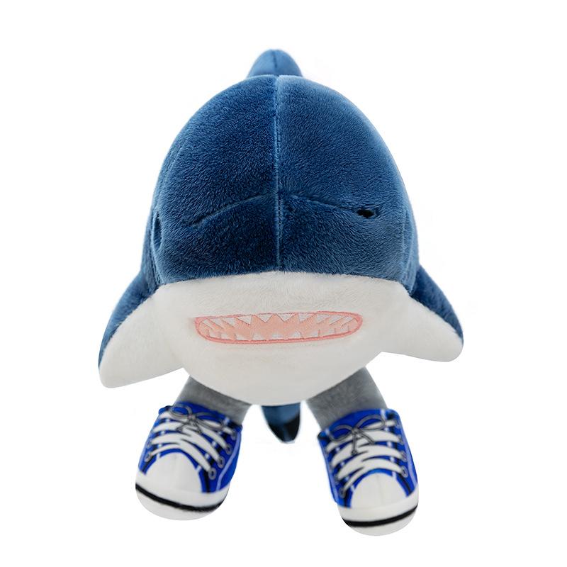 New Shanhaijing Shark Doll Wearing Shoes Plush Toy Fish Doll Funny Birthday Gift