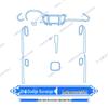 Dodge Durango Interior Film for Navigation Screen and Control Panel - Fits 24 Models