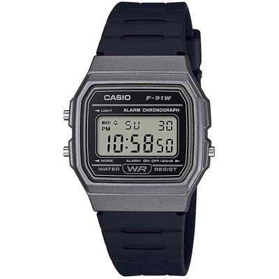 Unisex Quartz Watch F-91WM-1B Metallic Grey Cheap Casio [Parallel Import]